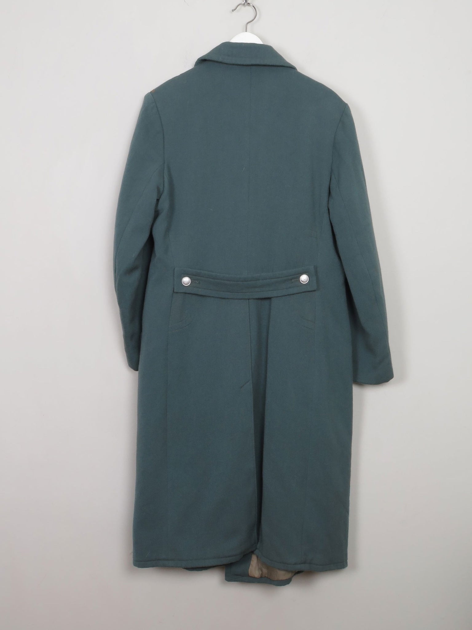 Men's Aqua Green Military Coat - The Harlequin