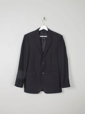 Men's Black Tailored Vintage Jacket 38"R/ S - The Harlequin