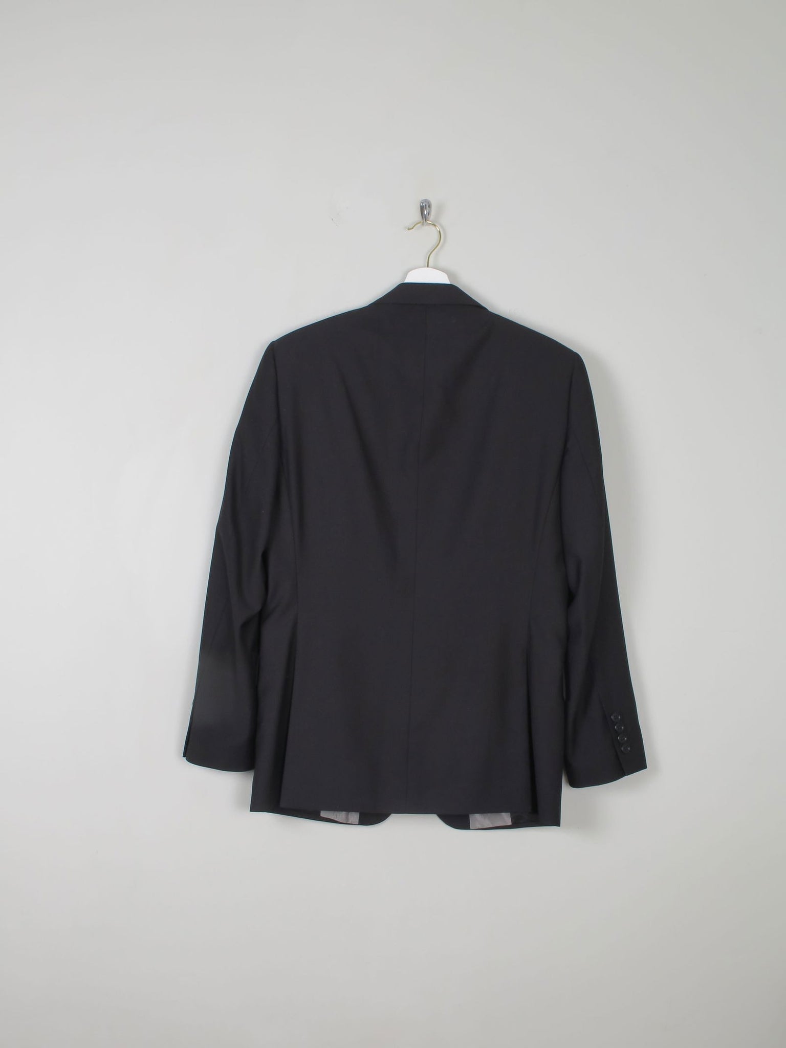 Men's Black Tailored Vintage Jacket 38"R/ S - The Harlequin