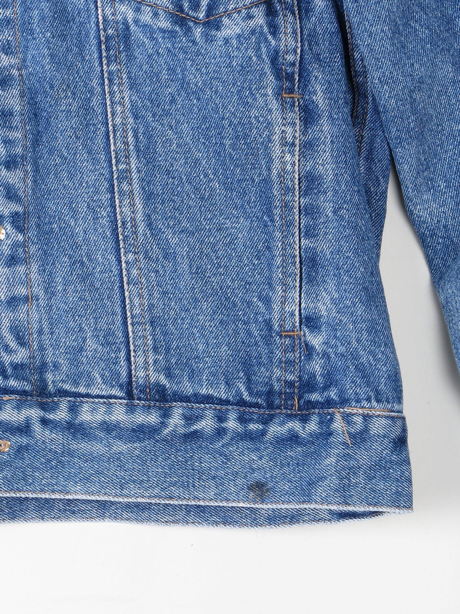 Men’s Blue Calvin Klein Vintage Denim Jacket S - The Harlequin