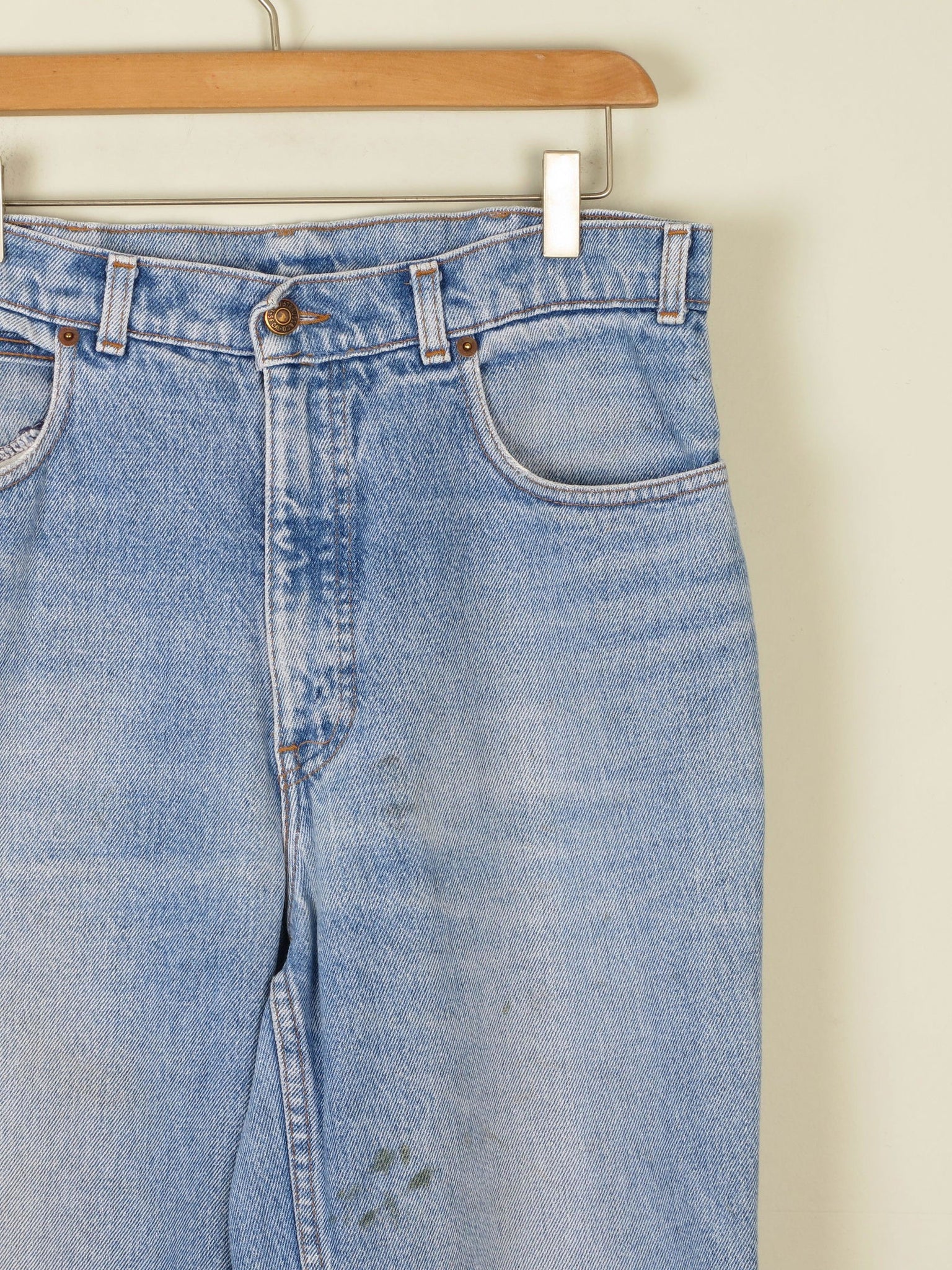 Men's Blue Denim Vintage Orange Tab Levi's Jeans 32"/36"L - The Harlequin