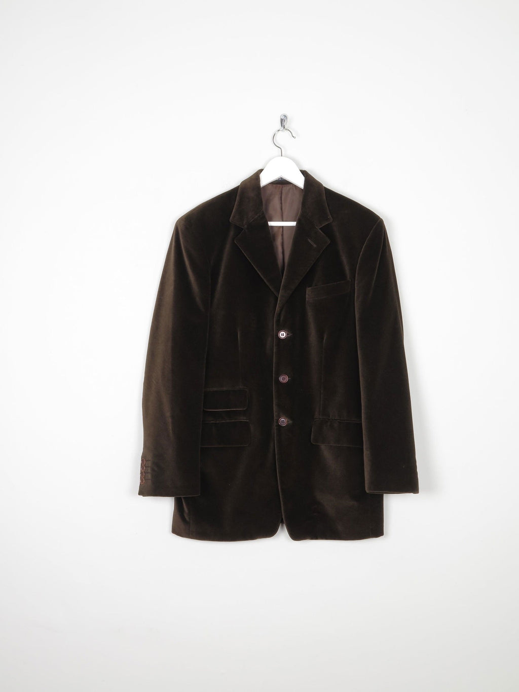 Men's Brown Vintage Velvet Jacket 42” - The Harlequin