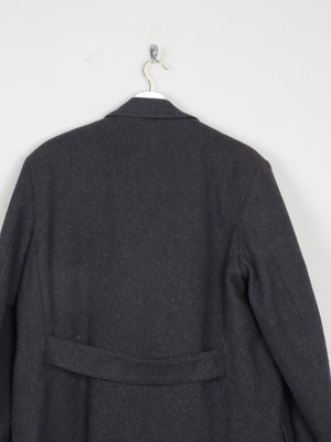 Men's Charcoal Grey Wool Vintage Short Vintage Coat 42" - The Harlequin