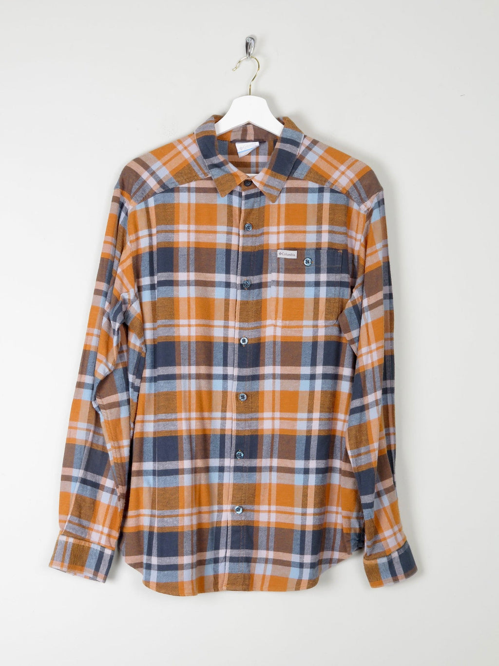 Men's Check Vintage Flannel Shirt M - The Harlequin