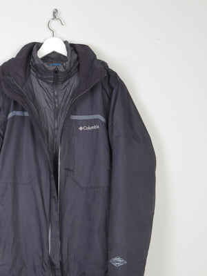 Men's Columbia Black New York Treasure Waterproof Thickened Trinity Storm -coat  M - The Harlequin