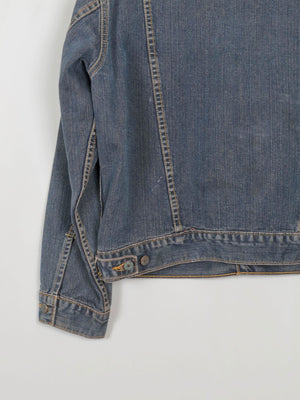 Men's Dark Blue Vintage Denim Jacket M - The Harlequin