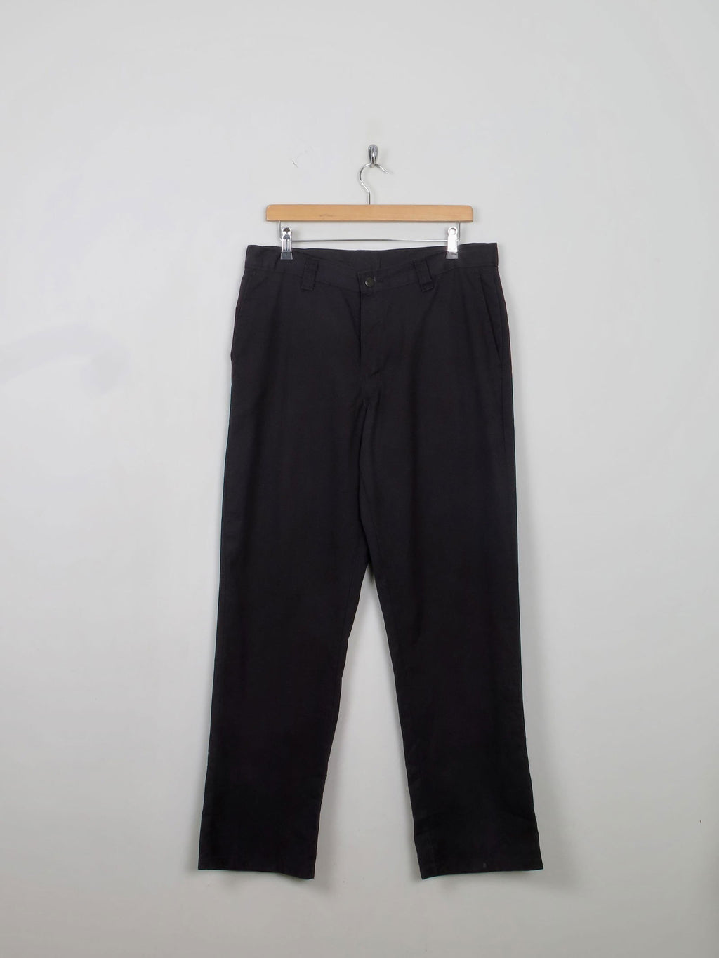 Men's Vintage Dickies Black Trousers 34 W/32 L - The Harlequin