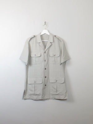 Men's Green Safari Shirt/jacket L - The Harlequin