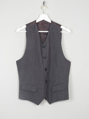 Men's Grey Three Piece Vintage Suit 38" {Oversized Jacket} - The Harlequin