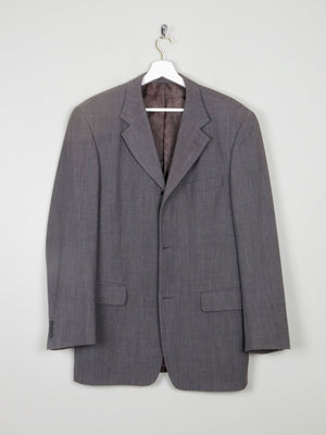 Men's Grey Three Piece Vintage Suit 38" {Oversized Jacket} - The Harlequin