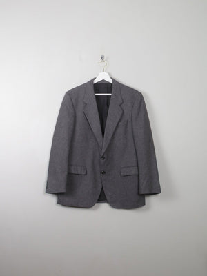 Men's Grey Vintage 70s Pinstripe Jacket 40" - The Harlequin