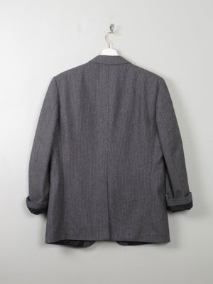 Men's Grey Vintage 70s Pinstripe Jacket 40" - The Harlequin