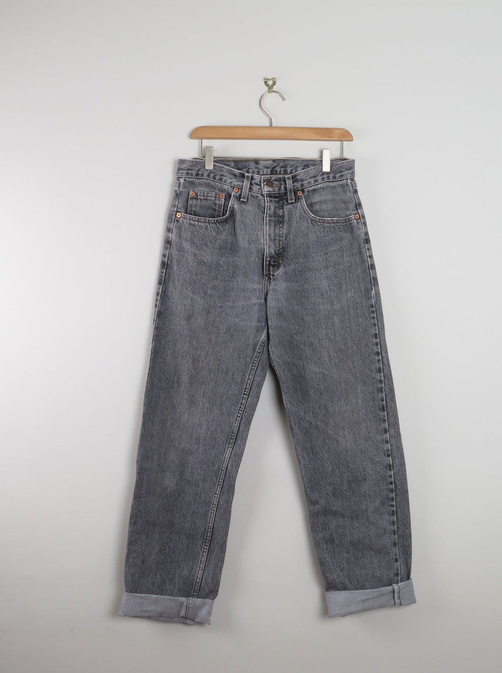 Men’s Grey Vintage Levi's Jeans 615 31" W - The Harlequin