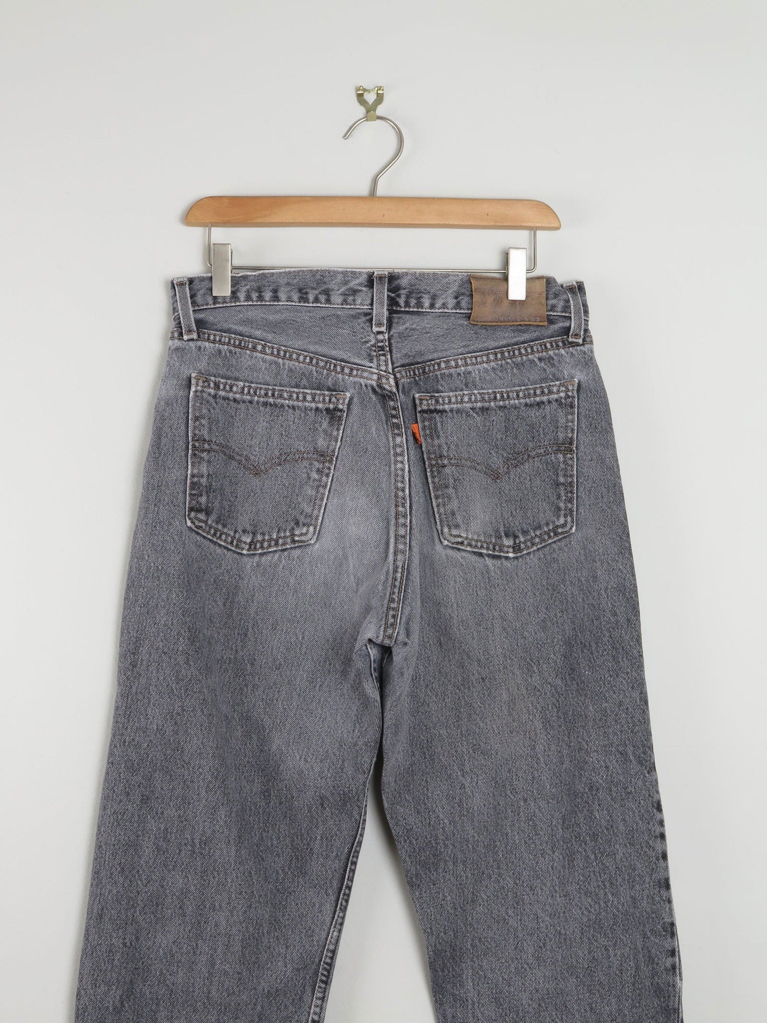 Men’s Grey Vintage Levi's Jeans 615 31" W - The Harlequin
