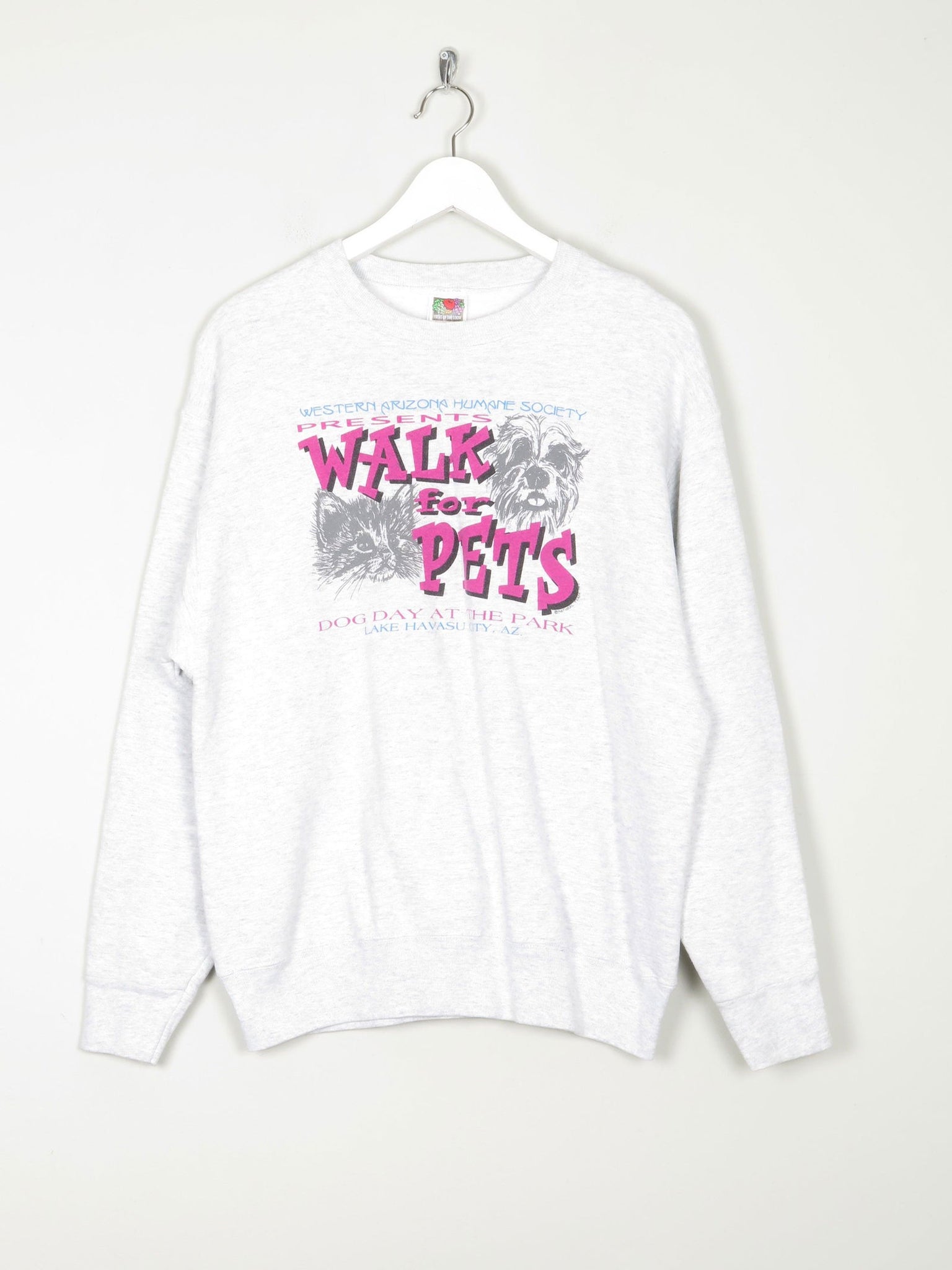Men’s Grey Vintage Sweatshirt M/L - The Harlequin