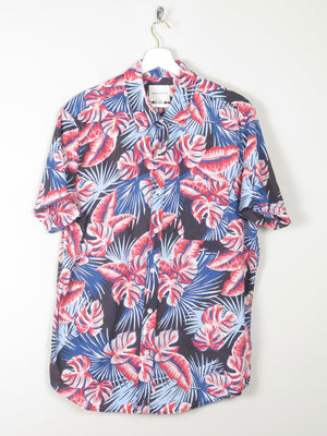 Men's Hawaiian Vintage Style American Eagle Short Sleeve Shirt L - The Harlequin