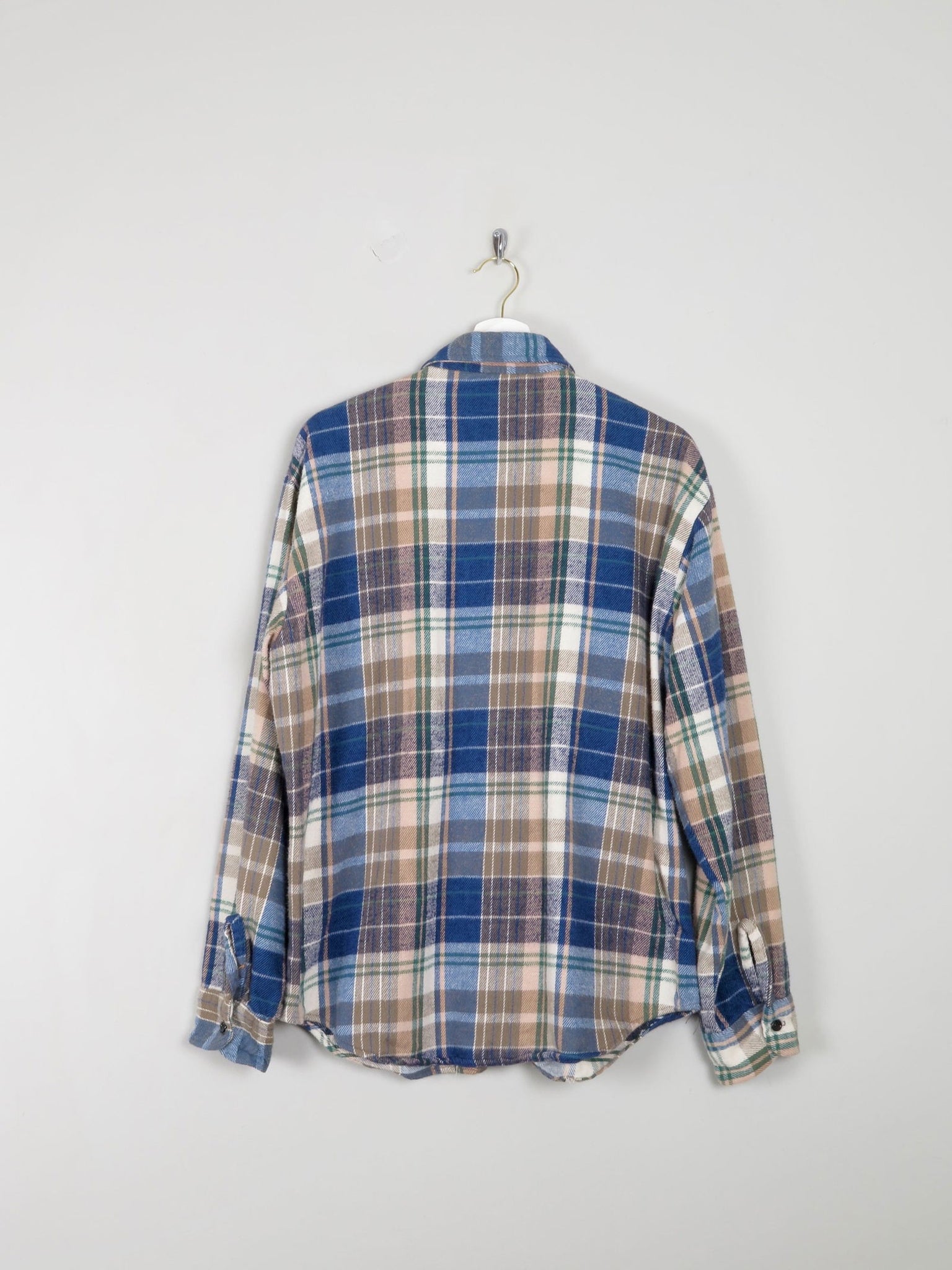 Men’s Heavy Quality Vintage Flannel Shirt L - The Harlequin