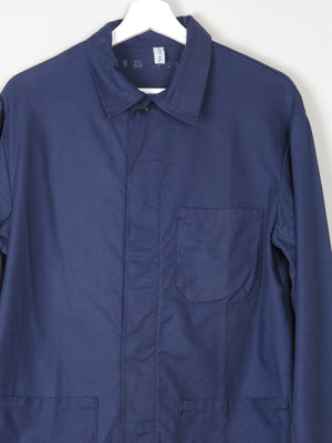 Men's Indigo Blue Vintage Work Jacket S - The Harlequin