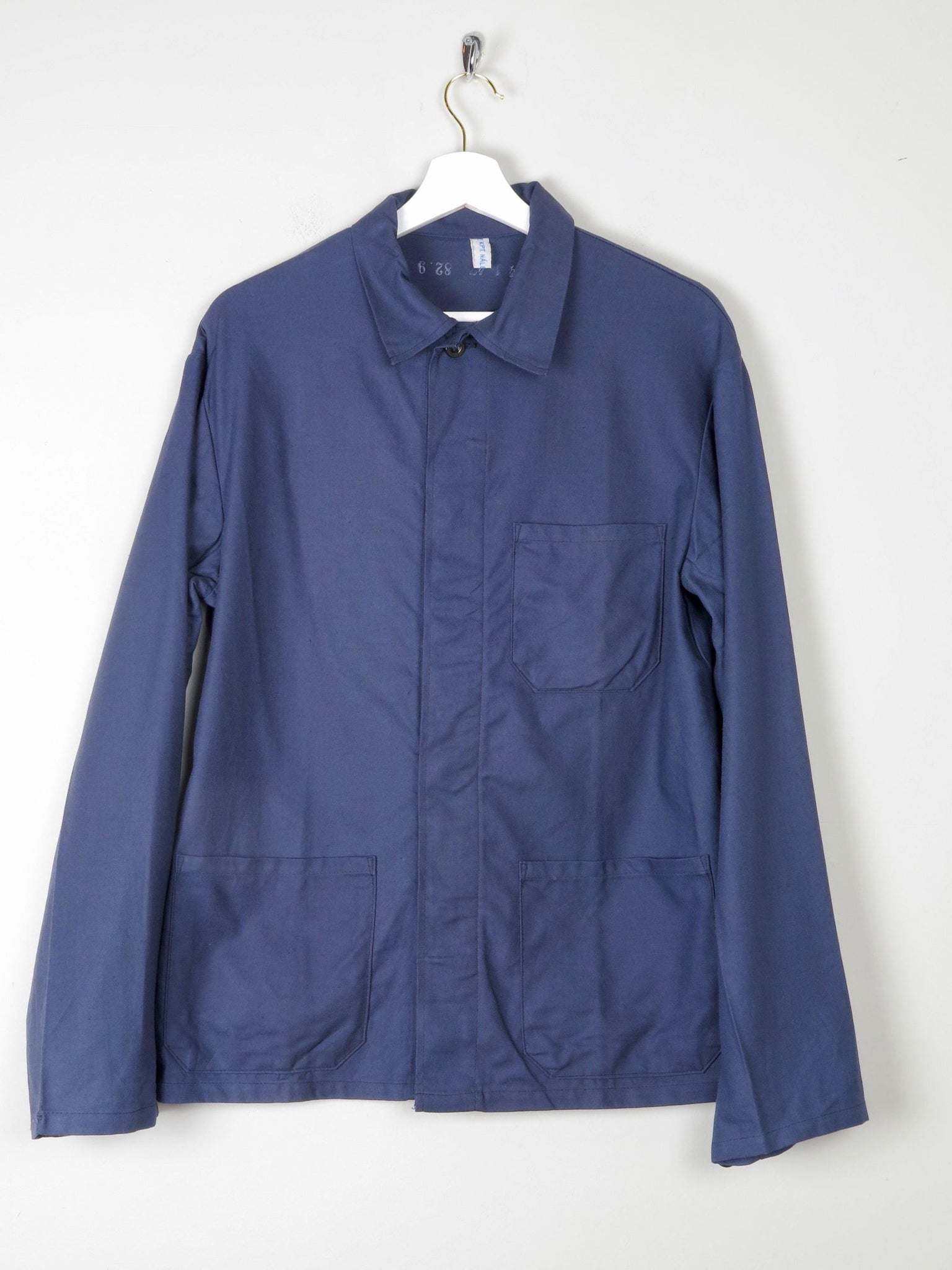 Men's Indigo Blue Vintage Work Jacket S - The Harlequin