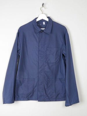 Men's Indigo Blue Vintage Work Jacket S - The Harlequin