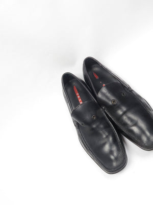 Men’s Leather Prada Loafers 9 UK 42 Eu - The Harlequin