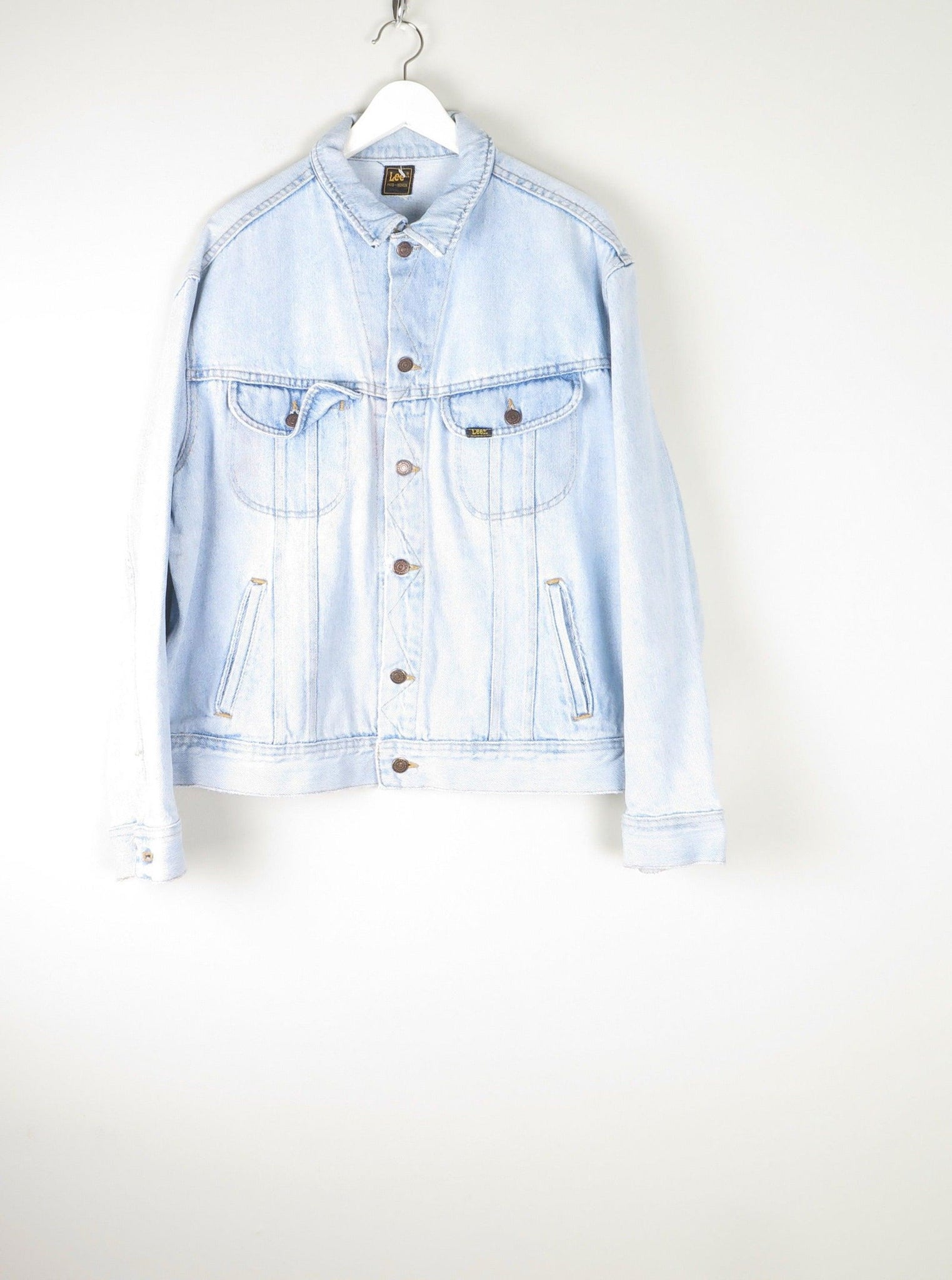 Men’s Lee Vintage Light Blue Denim Jacket M - The Harlequin