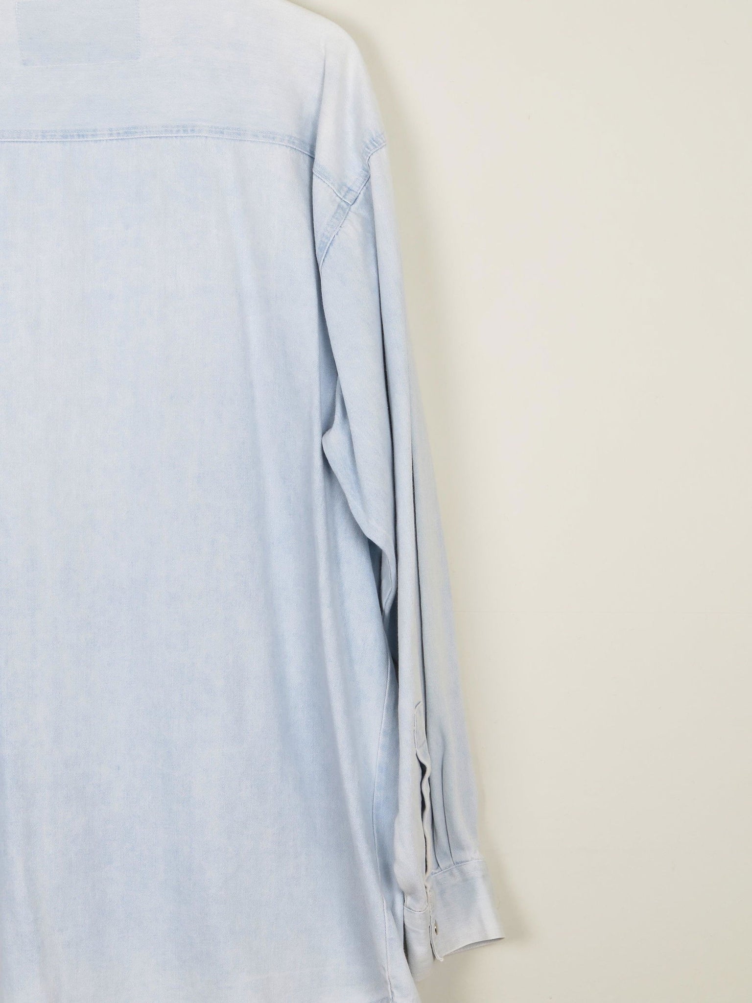 Men's Light Denim Vintage Shirt M Relaxed Fit - The Harlequin