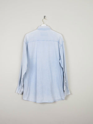 Men's Light Denim Vintage Shirt M Relaxed Fit - The Harlequin