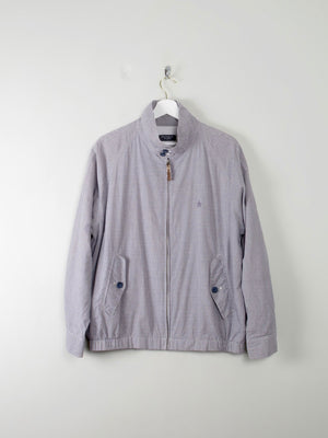 Men's Blue Check Vintage Musingwear Penguin Check Harrington Jacket L - The Harlequin