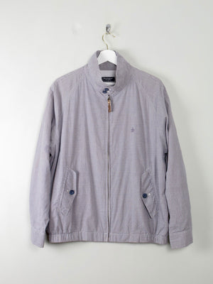 Men's Blue Check Vintage Musingwear Penguin Check Harrington Jacket L - The Harlequin