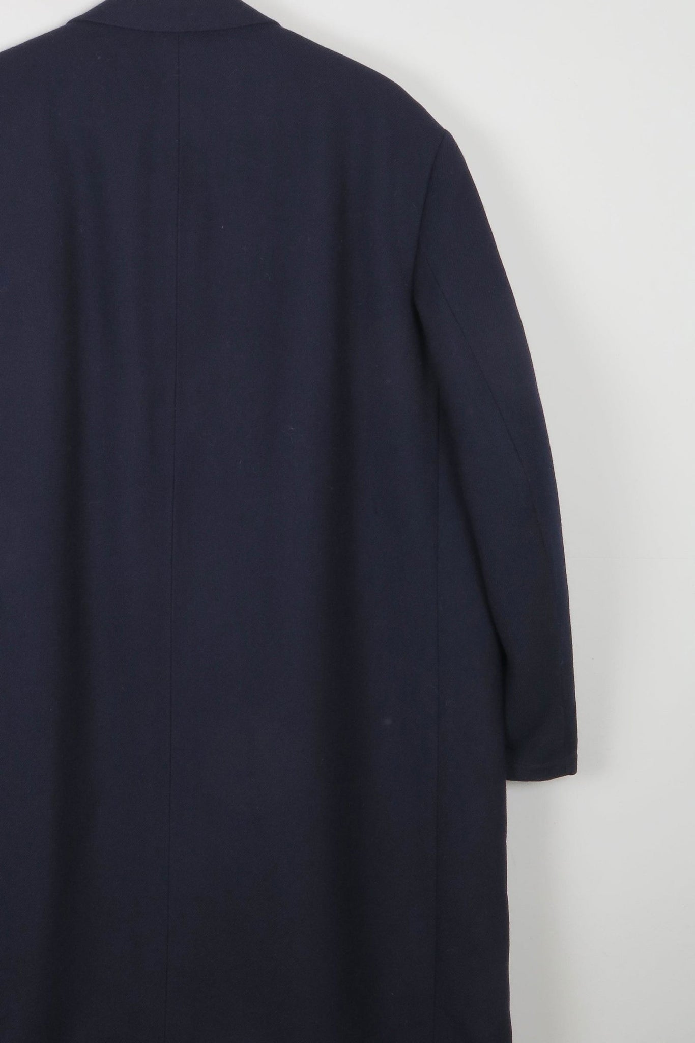 Men's Navy Crombie Overcoat  Coat XL 46" - The Harlequin
