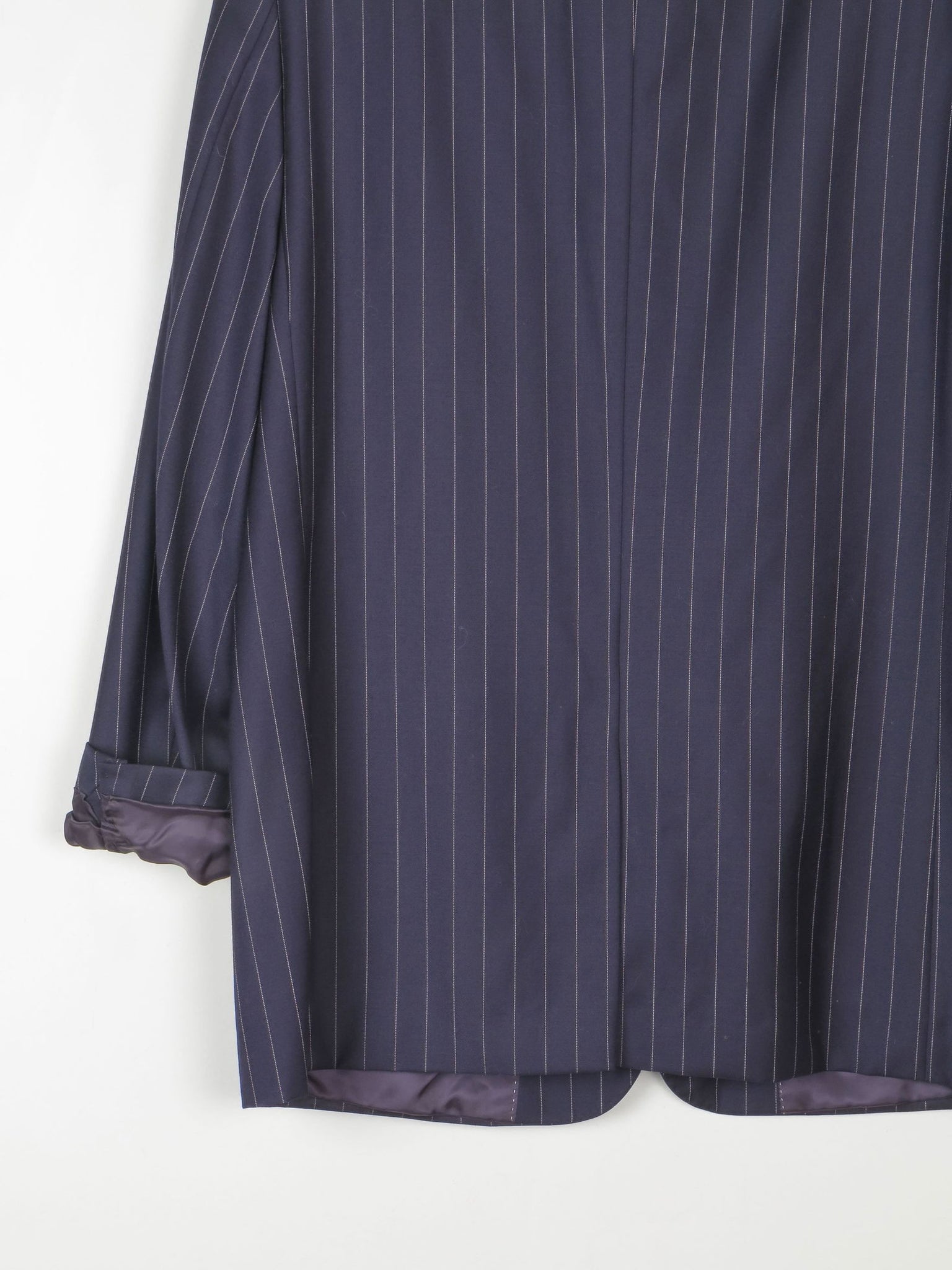 Men's Vintage Navy Pinstripe Tailored Vintage Jacket 42R"/L - The Harlequin