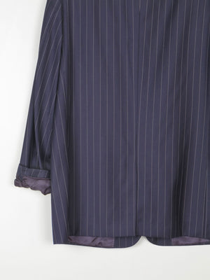 Men's Vintage Navy Pinstripe Tailored Vintage Jacket 42R"/L - The Harlequin