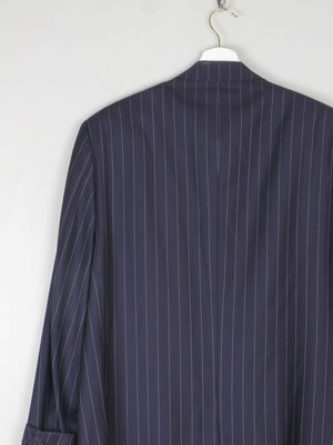 Men's Vintage Navy Pinstripe Tailored Vintage Jacket 42R"/L - The Harlequin