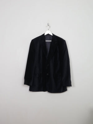 Men's Vintage Navy Velvet Jacket 42” - The Harlequin