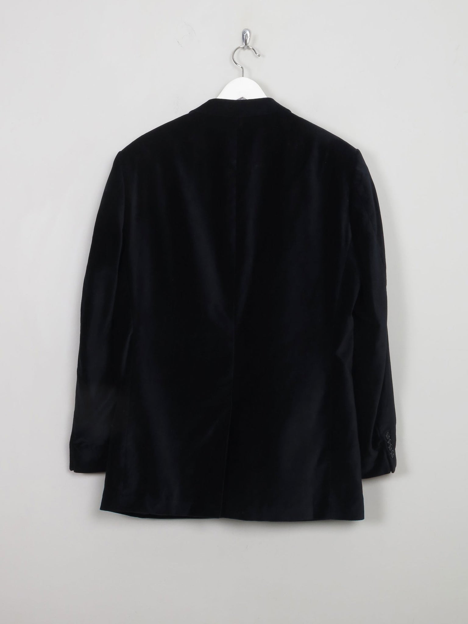 Men's Vintage Navy Velvet Jacket 42” - The Harlequin