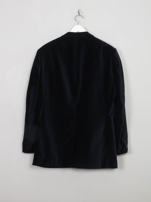 Men's Vintage Navy Velvet Jacket 42” - The Harlequin
