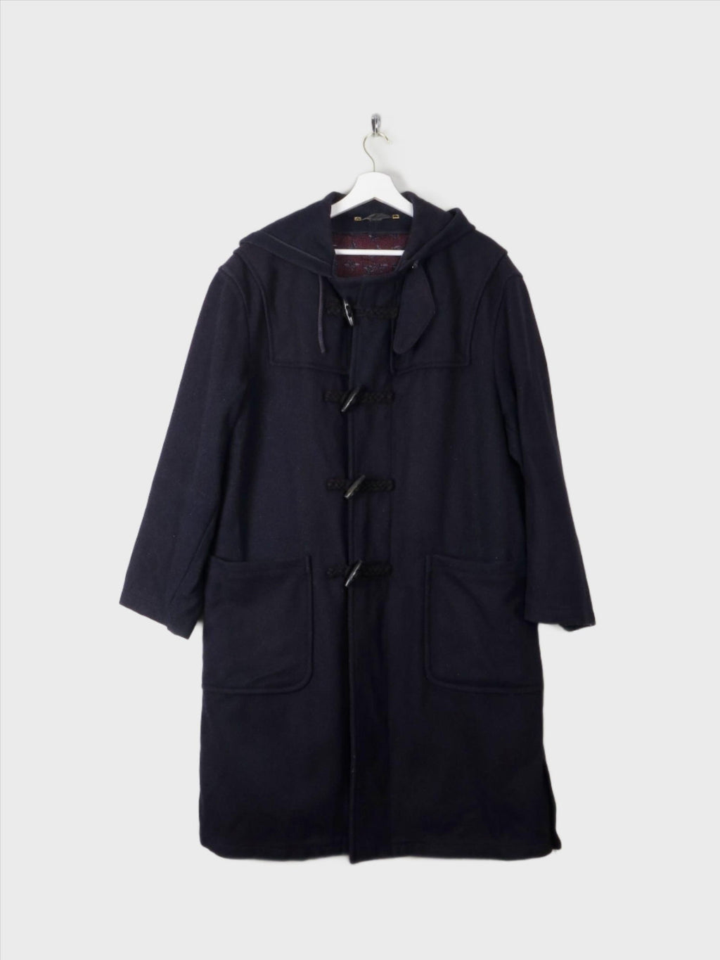 Men's Navy Vintage Duffle Coat Rikson L/XL - The Harlequin