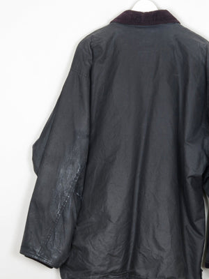 Men’s Navy Vintage Wax Jacket L/XL - The Harlequin