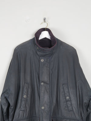 Men's Navy Vintage Wax Jacket XL - The Harlequin