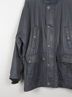 Men's Navy Vintage Wax Jacket XL - The Harlequin