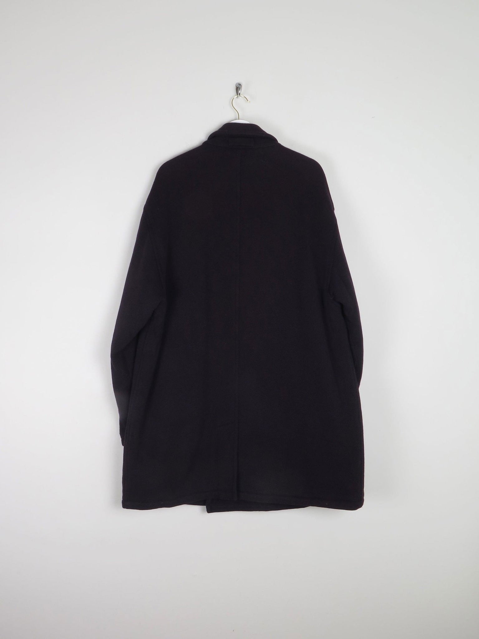 Men's Vintage Navy Wool 3/4 Double Breasted Vintage Coat L/XL - The Harlequin