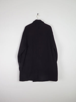 Men's Vintage Navy Wool 3/4 Double Breasted Vintage Coat L/XL - The Harlequin