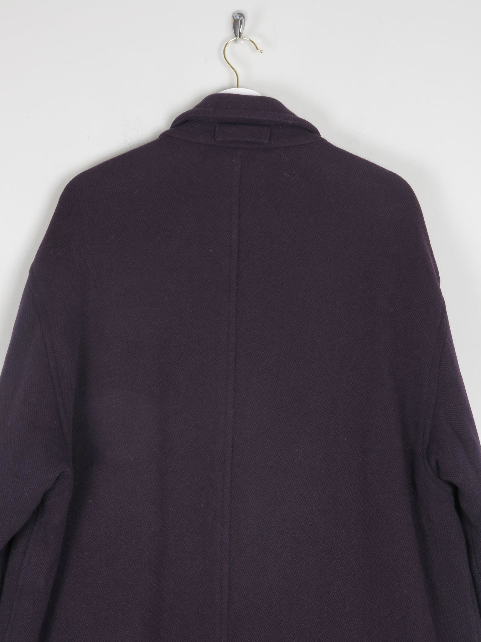Men's Vintage Navy Wool 3/4 Double Breasted Vintage Coat L/XL - The Harlequin