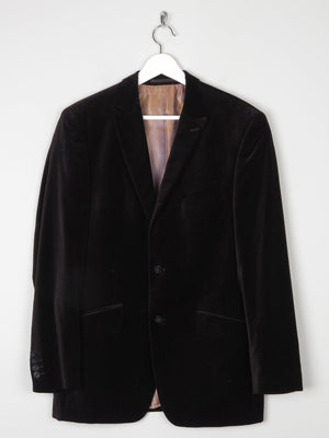 Men's Remus Vintage Brown Pinstripe Velvet Jacket 38/40R - The Harlequin