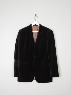 Men's Remus Vintage Brown Pinstripe Velvet Jacket 38/40R - The Harlequin