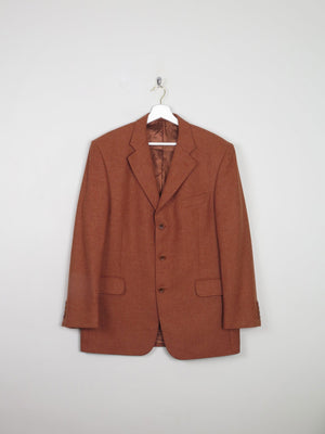Men's Rust Vintage Light Tweed Jacket Oversized 42/44 - The Harlequin