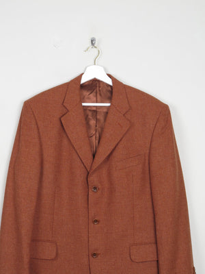 Men's Rust Vintage Light Tweed Jacket Oversized 42/44 - The Harlequin