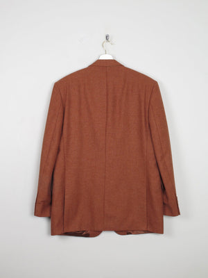 Men's Rust Vintage Light Tweed Jacket Oversized 42/44 - The Harlequin