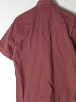 Men's Rust Wrangler Vintage Denim Shirt S/M - The Harlequin